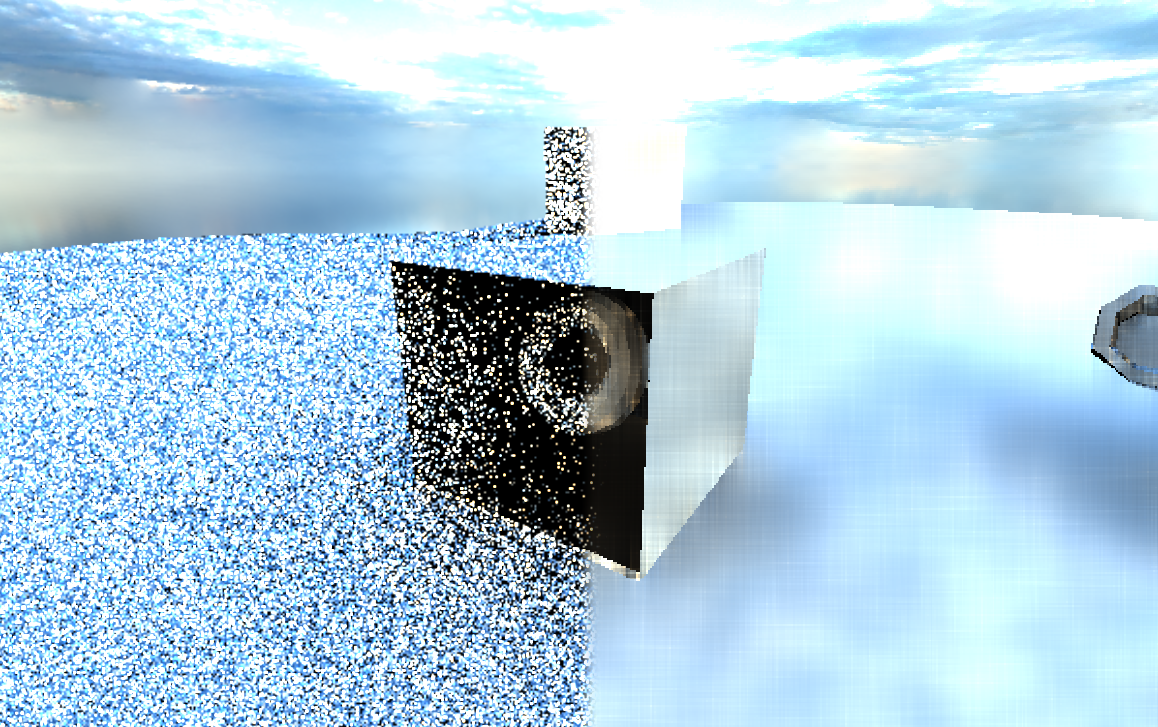 Noisy image denoised