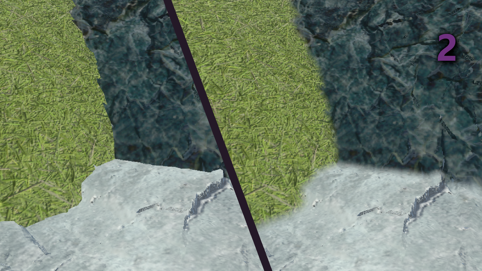 Mesh seam blending